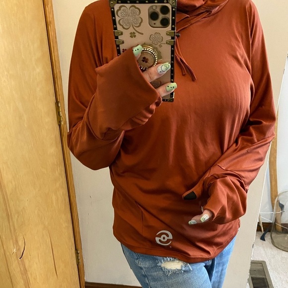 Loki Raven Shadow Unisex Hooded Face Guard Mitten Sleeve Top - Picture 8 of 12